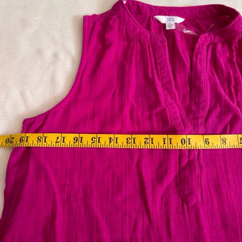 Time and Tru Women's Cotton Double Cloth Shift Dress - Picture 4 of 6